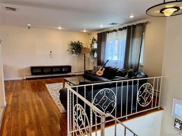 a utility room with lots of trees in it