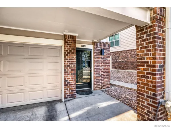 a view of wooden door