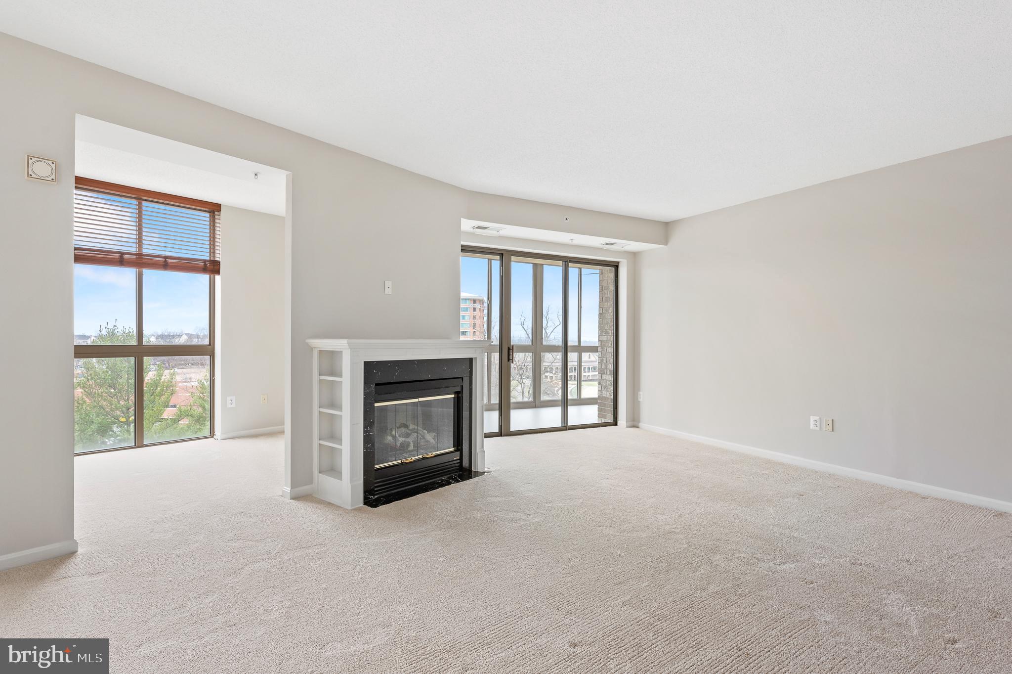 19355 Cypress Ridge Terrace, Unit 821 Leesburg, VA 20176 - Photo 5 of 27 an empty room with windows and fireplace