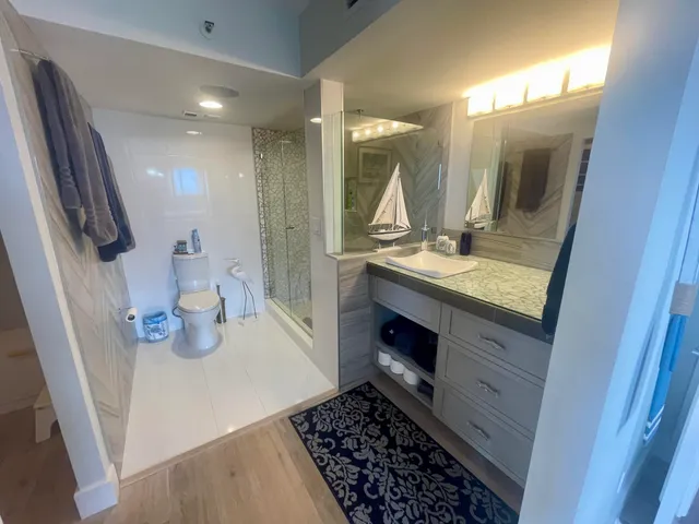 a view of closet area