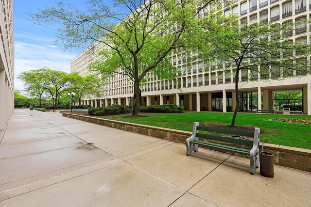 a house with a garden and trees