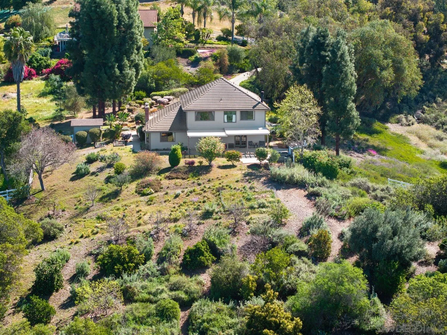 1282 Olive Avenue Fallbrook, CA 92028 - Photo 46 of 55 an aerial view of a house
