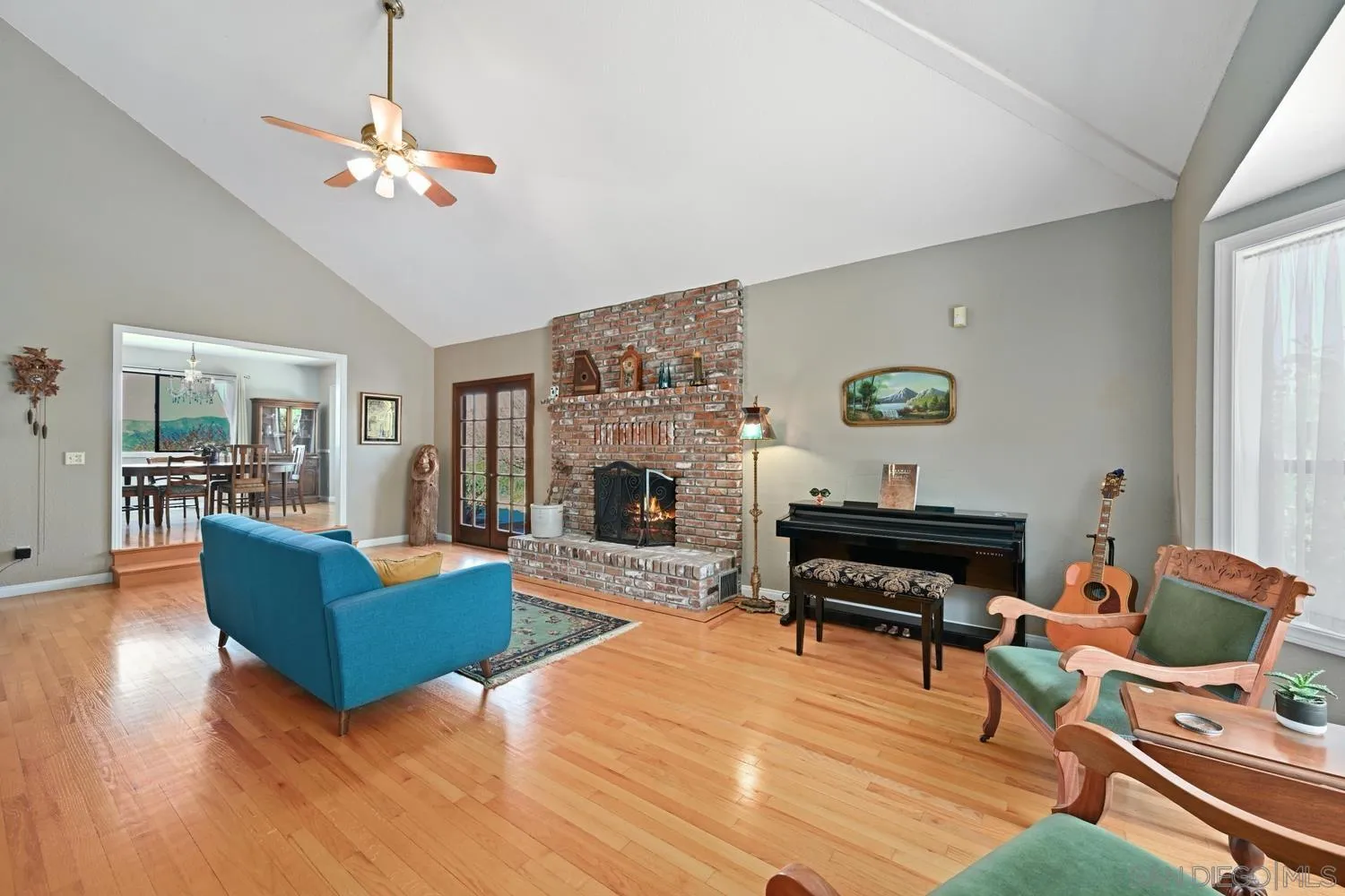 1282 Olive Avenue Fallbrook, CA 92028 - Photo 6 of 55 a living room with furniture and a fireplace