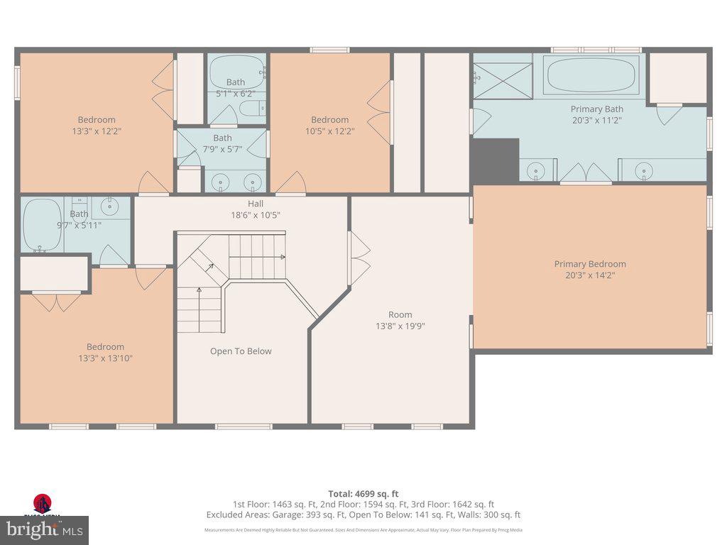 2000 Del Sol Court Bowie, MD 20721 - Photo 64 of 66 Upstairs floor plan