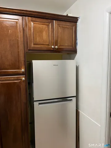 a close view of washer and dryer