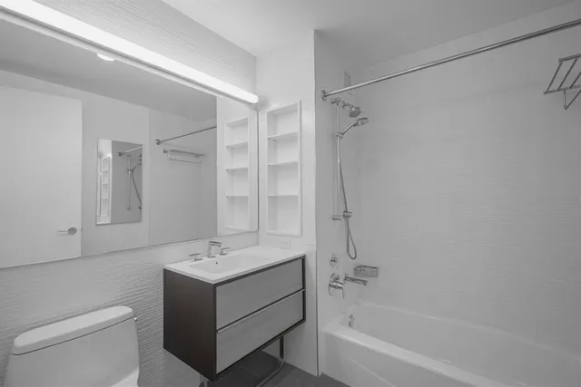 a view of a building with a balcony