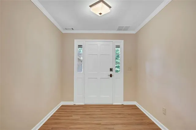 a view of an empty room