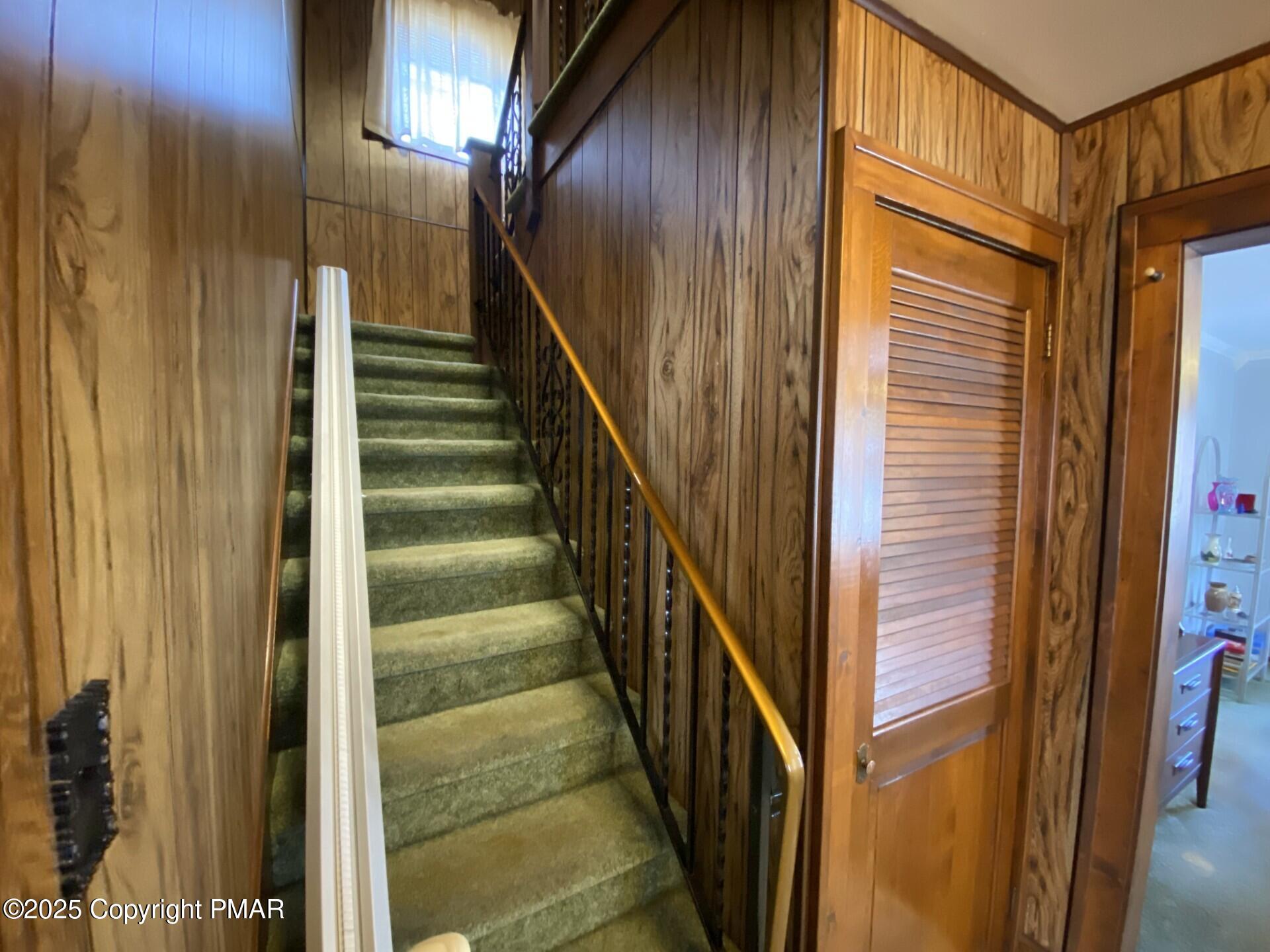 1 West Ridge Street Coaldale, PA 18218 - Photo 48 of 78 a view of staircase with wooden floor and stairs