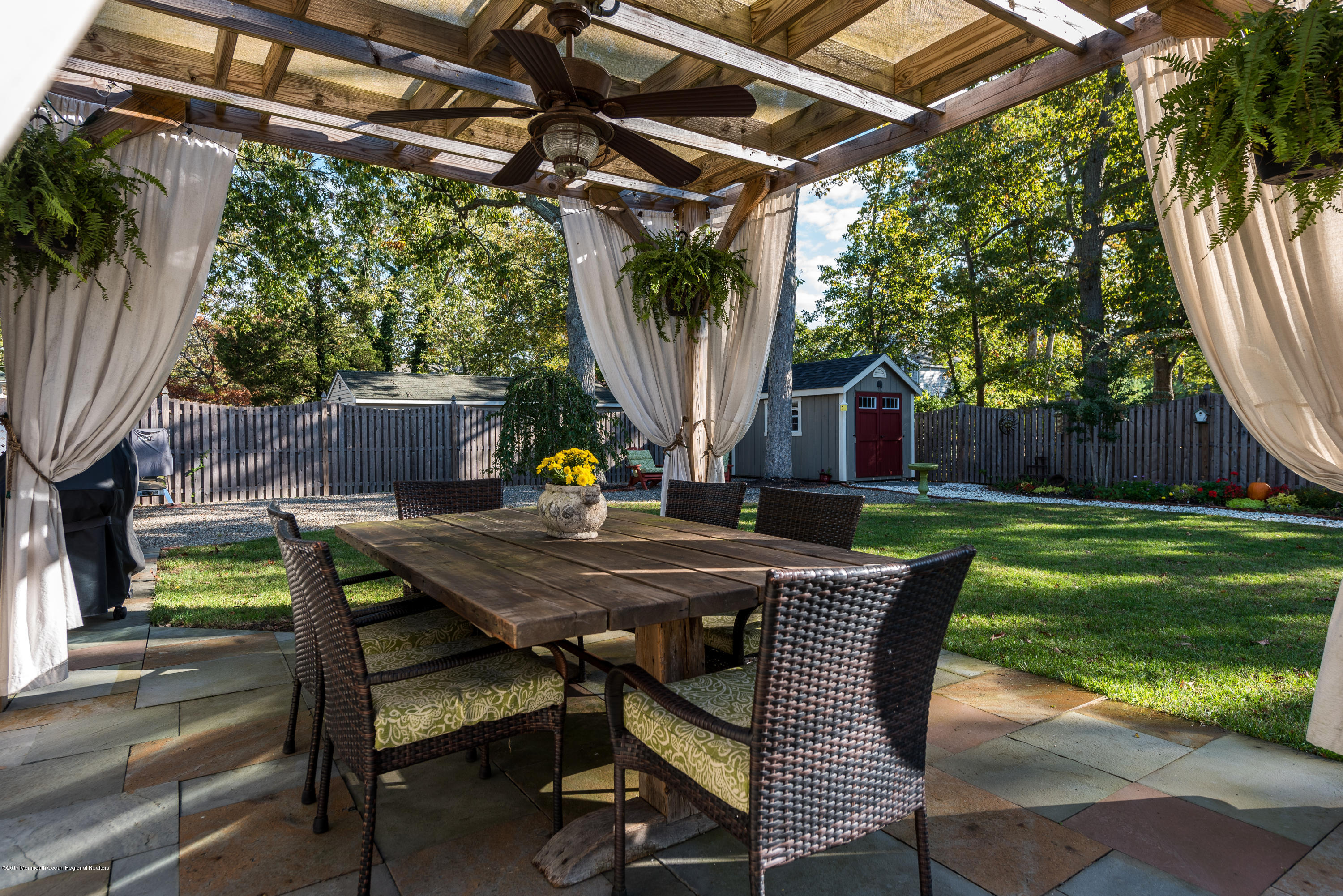 412 Avon Road Pine Beach, NJ 08741 - Photo 4 of 31 Pergola with Sunblock screens