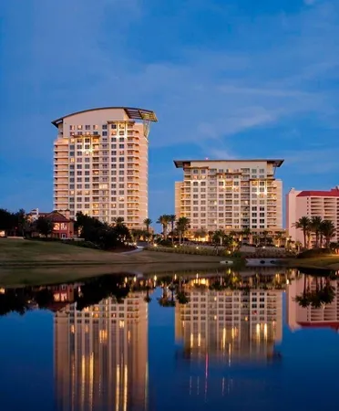 a view of swimming pool from a balcony
