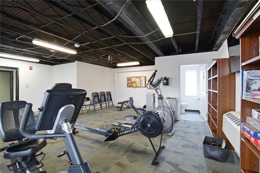 128 North Craig Street, Unit 511 Pittsburgh, PA 15213 - Photo 40 of 46 a view of a room with gym equipment