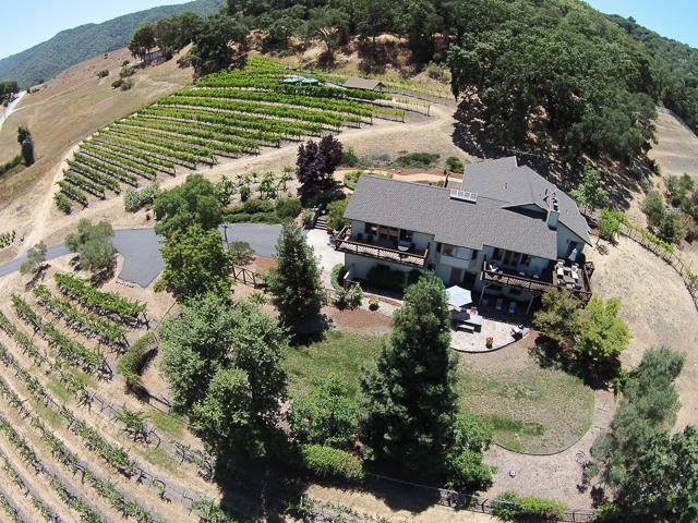 8485 Pharmer Road Gilroy, CA 95020 - Photo 10 of 47 an aerial view of a house with a yard basket ball court and outdoor seating