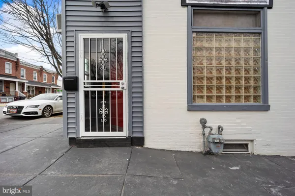 a view of front door of house