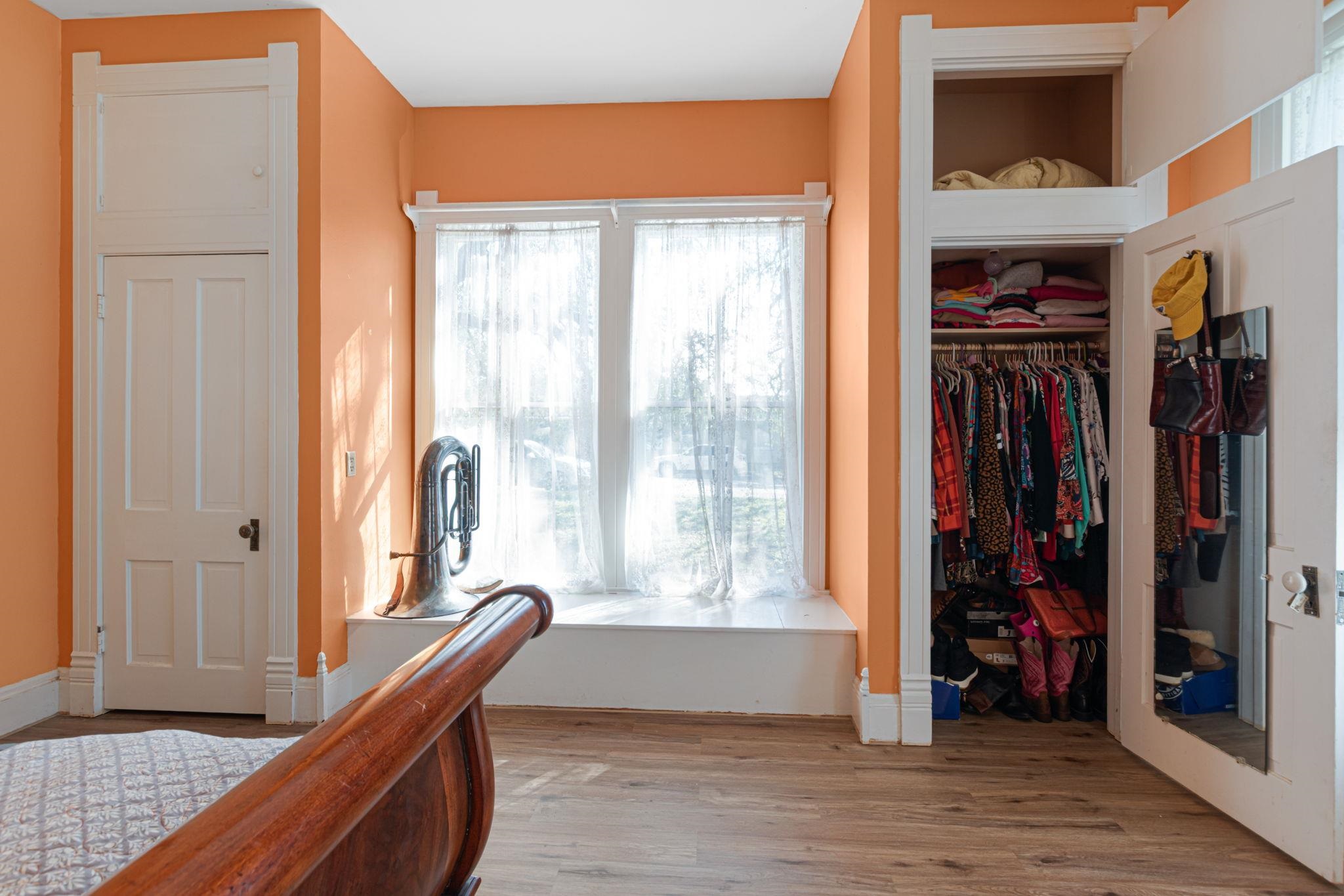 106 South Howe Street Lampasas, TX 76550 - Photo 17 of 29 a view of walk in closet with clothes and shoes