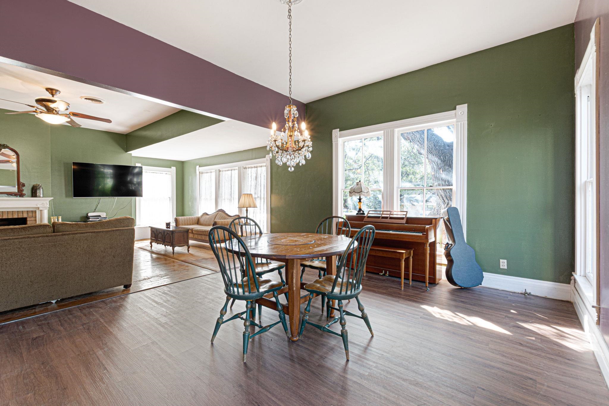 106 South Howe Street Lampasas, TX 76550 - Photo 5 of 29 a view of a dining room with furniture window and wooden floor