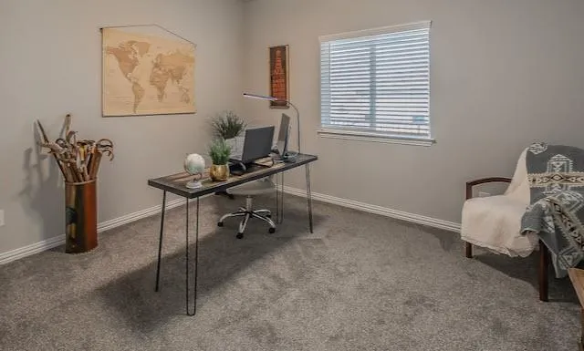 a view of a workspace with a window