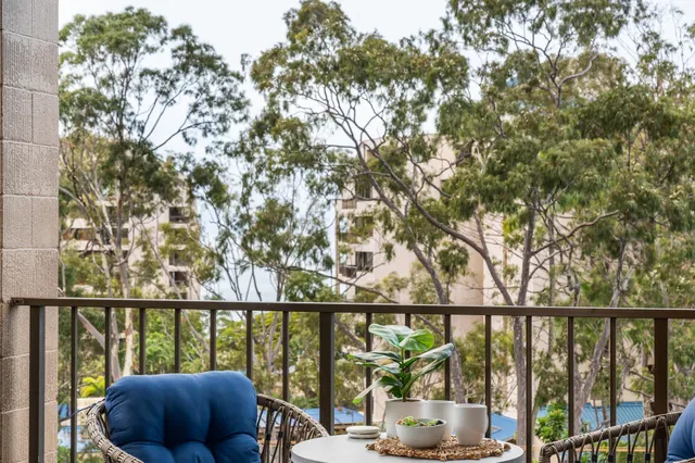 a view of a room with windows