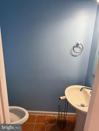 a bathroom with a toilet