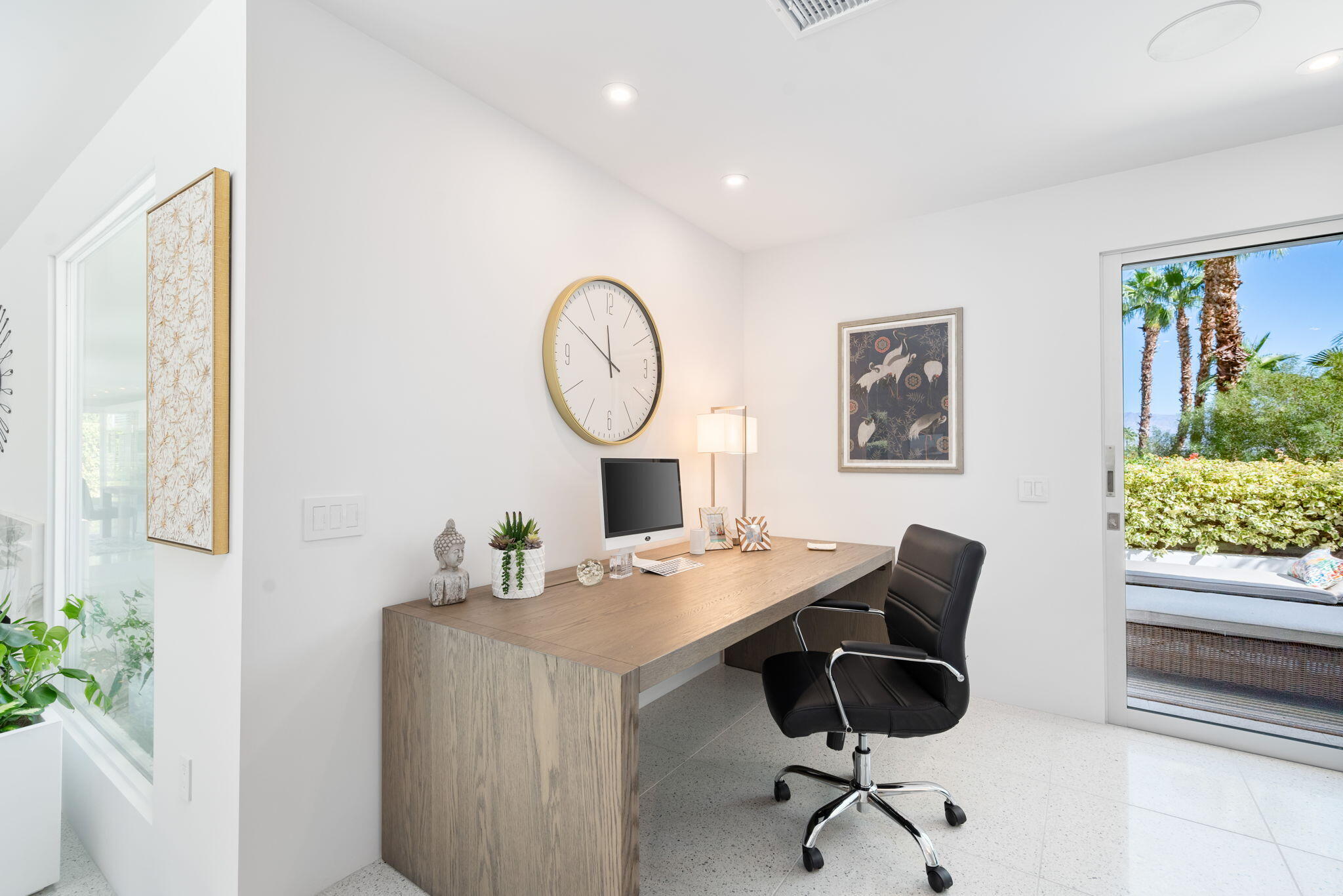 70288 Calico Road Rancho Mirage, CA 92270 - Photo 31 of 72 a view of a workspace with furniture and a window
