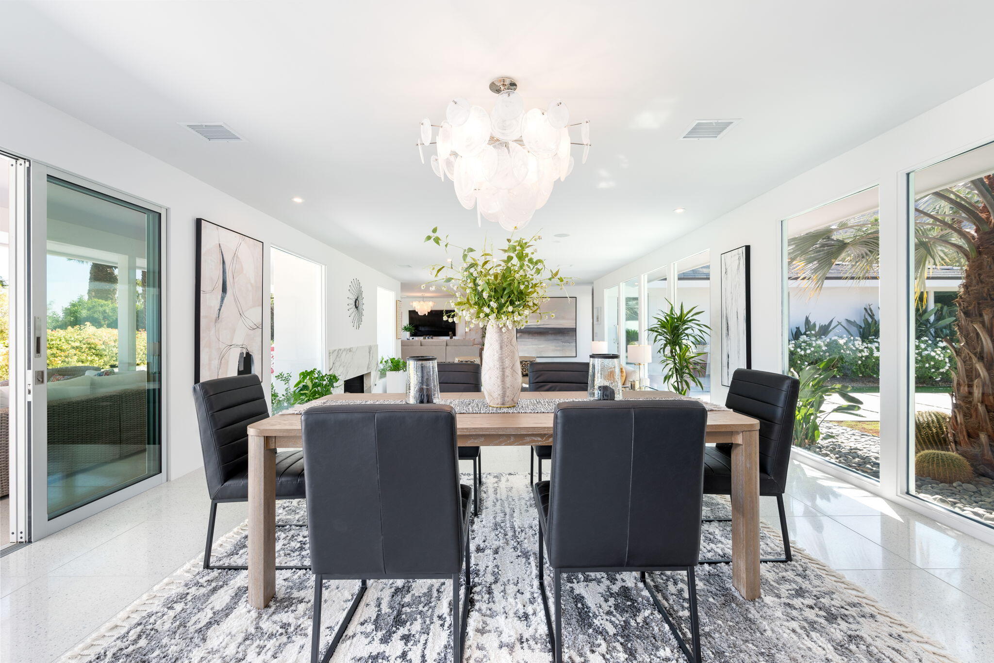 70288 Calico Road Rancho Mirage, CA 92270 - Photo 33 of 72 a view of a dining room with furniture window and outside view