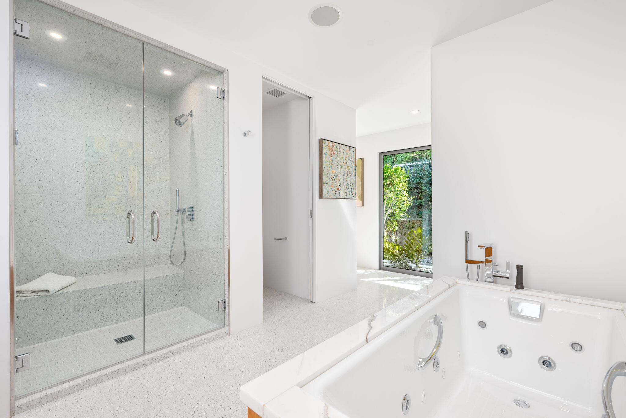 70288 Calico Road Rancho Mirage, CA 92270 - Photo 53 of 72 a bathroom with a bathtub and a shower