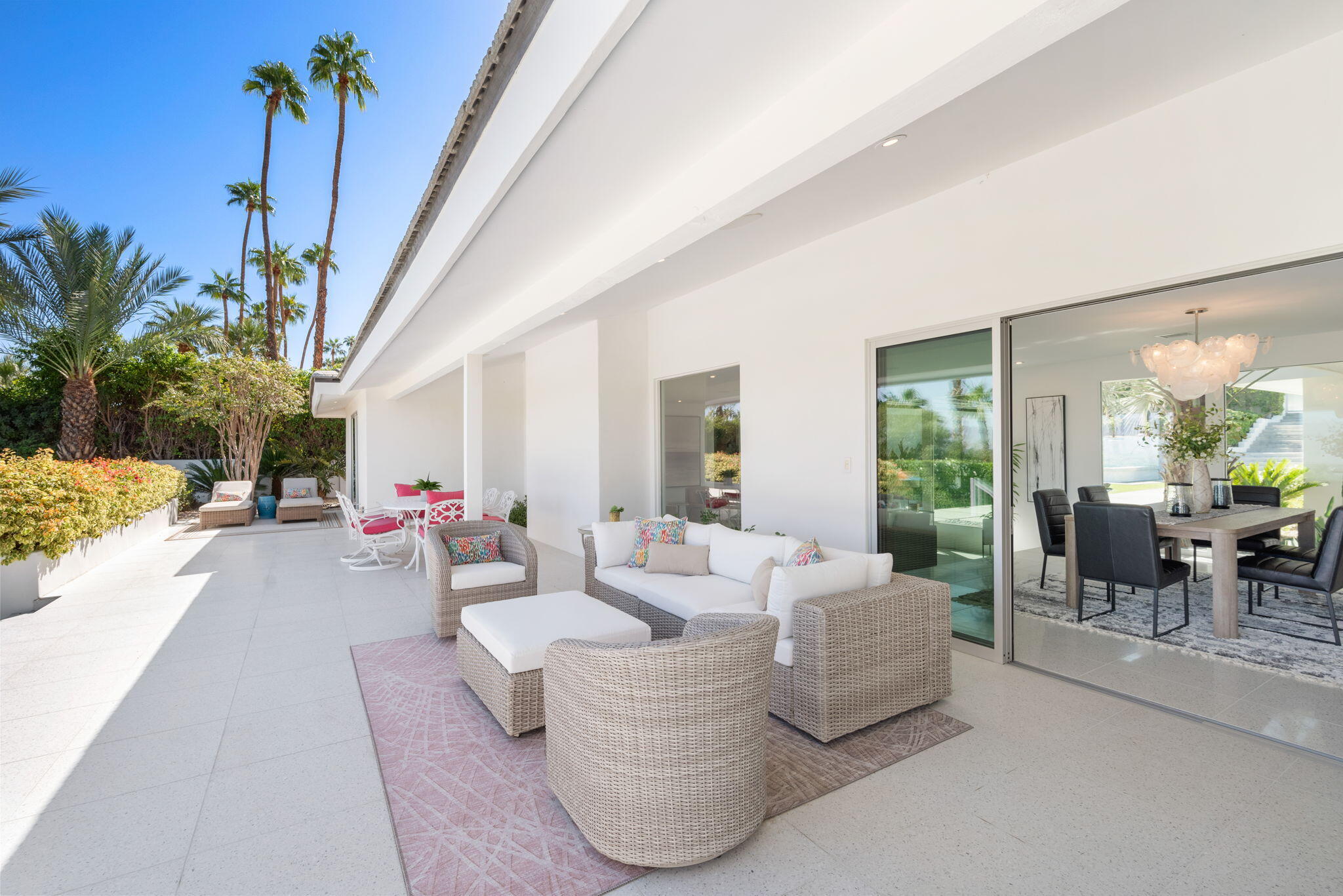 70288 Calico Road Rancho Mirage, CA 92270 - Photo 55 of 72 a living room with furniture and a large window