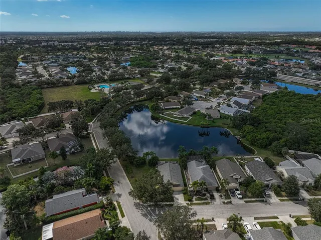 an aerial view of multiple house