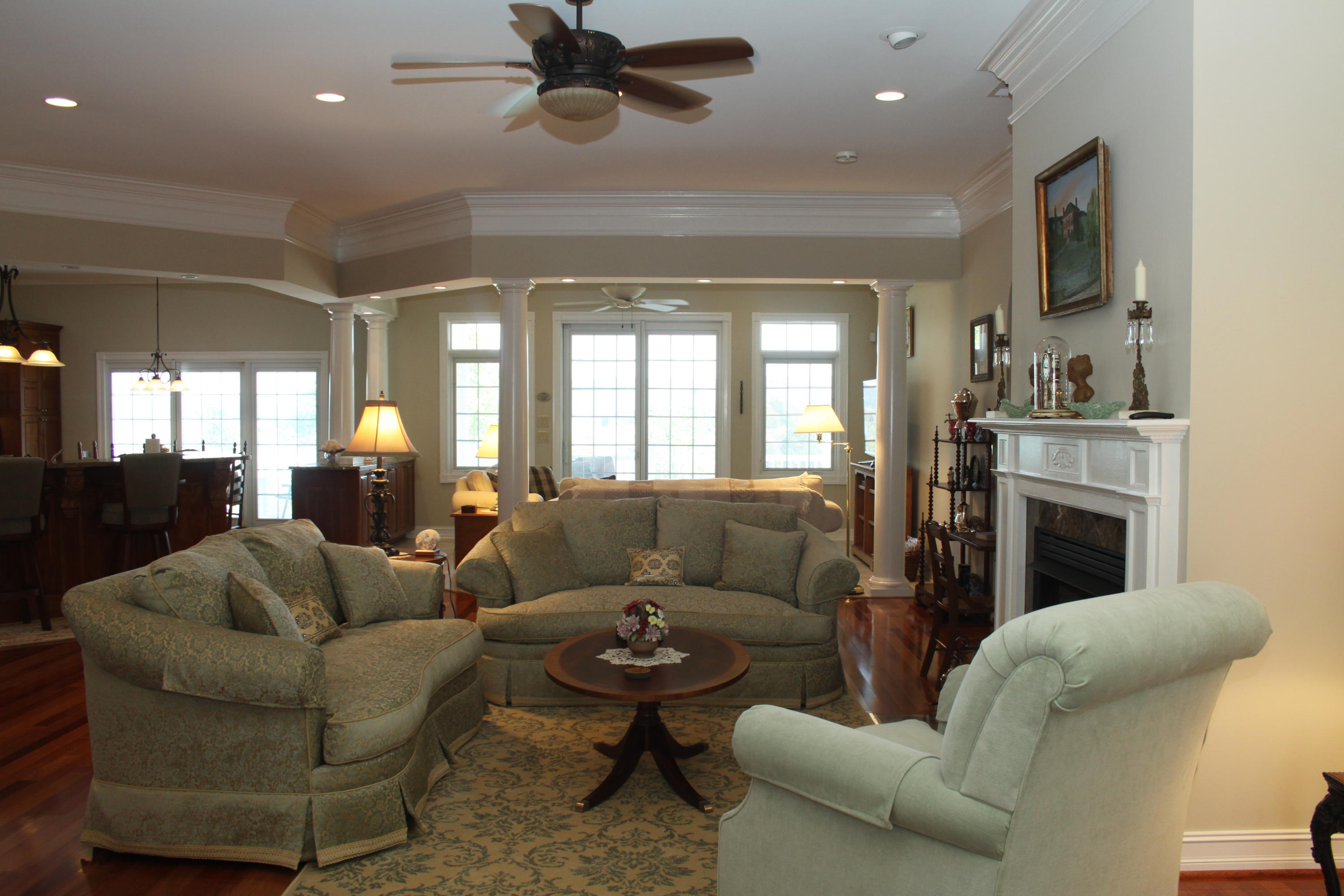 159 Calypso Road Moneta, VA 24121 - Photo 11 of 72 a living room with furniture and a fireplace