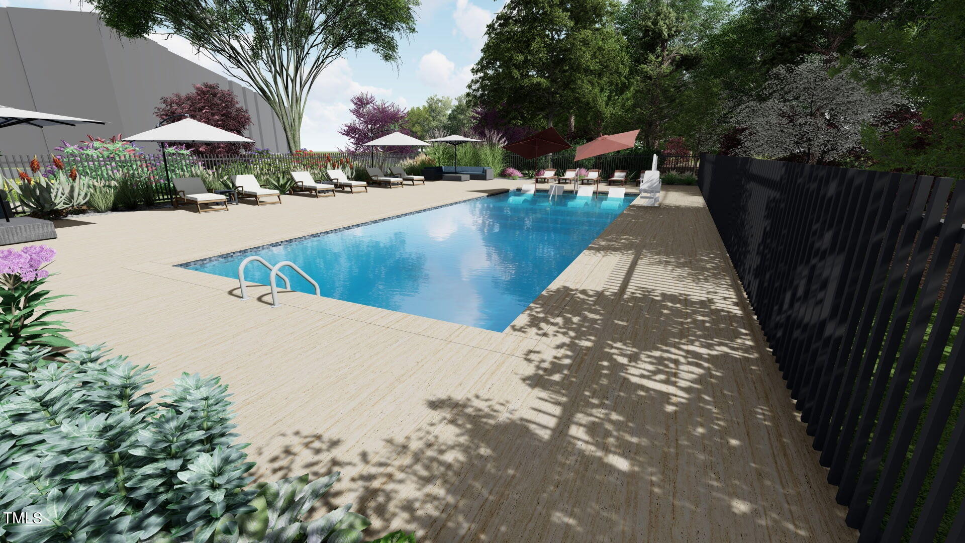 2201 West Cornwallis Road, Unit 2B3 1 Durham, NC 27705 - Photo 15 of 20 a view of a swimming pool and lounge chairs