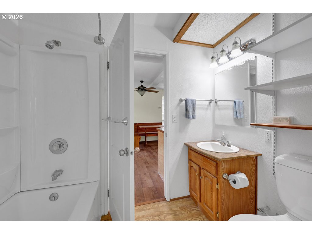 38277 Wheeler Road Dexter, OR 97431 - Photo 34 of 47 a bathroom with a sink a toilet and shower