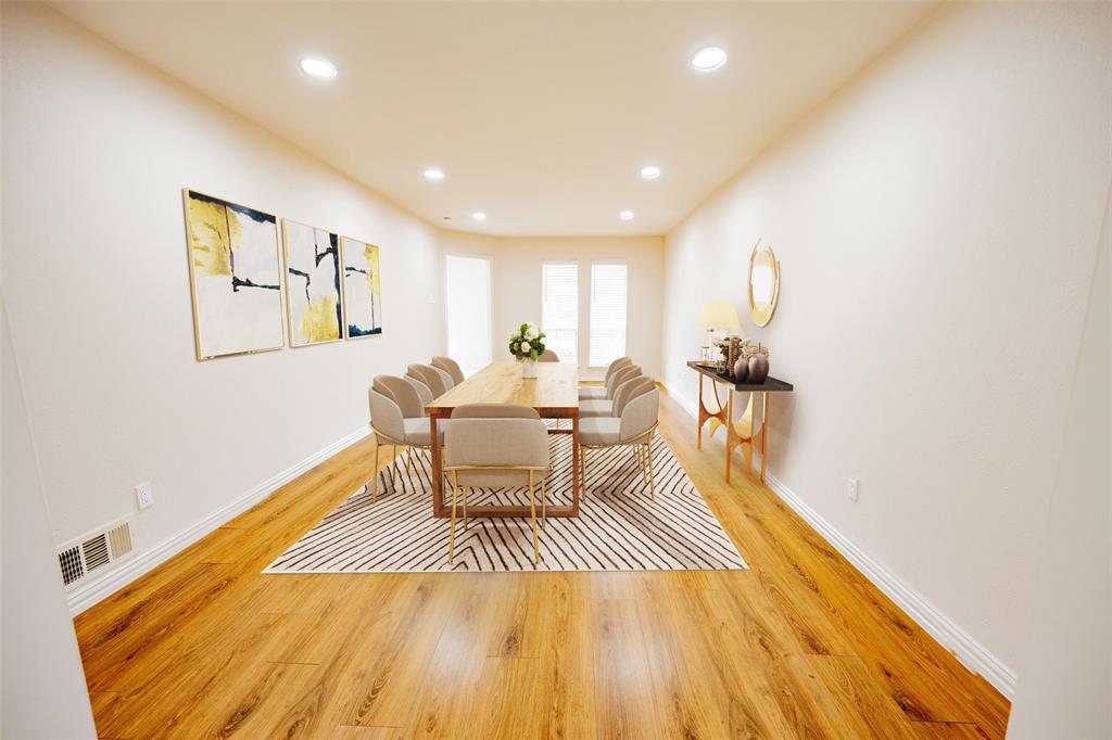 6105 Rincon Way Dallas, TX 75214 - Photo 5 of 11 a living room with furniture and wooden floor
