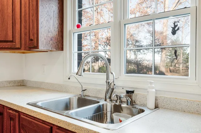a close view of a bathtub in bathroom