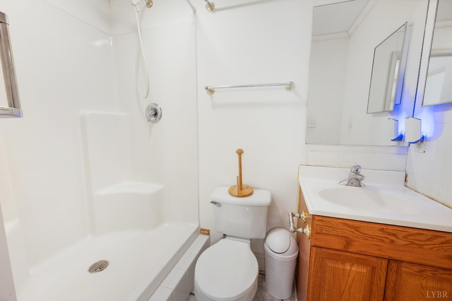 1083 High Grove Lane Forest, VA 24551 - Photo 45 of 75 a white toilet sitting next to a bath tub