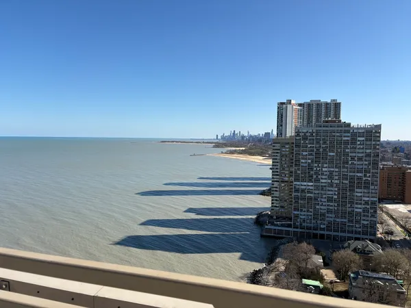 a view of city from balcony