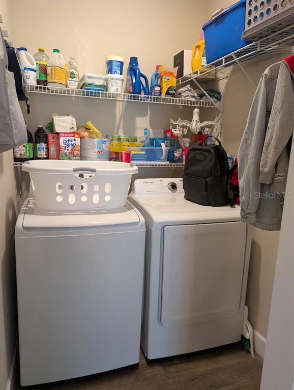 1750 Southwest 246th Drive Newberry, FL 32669 - Photo 13 of 18 a utility room with dryer and washer