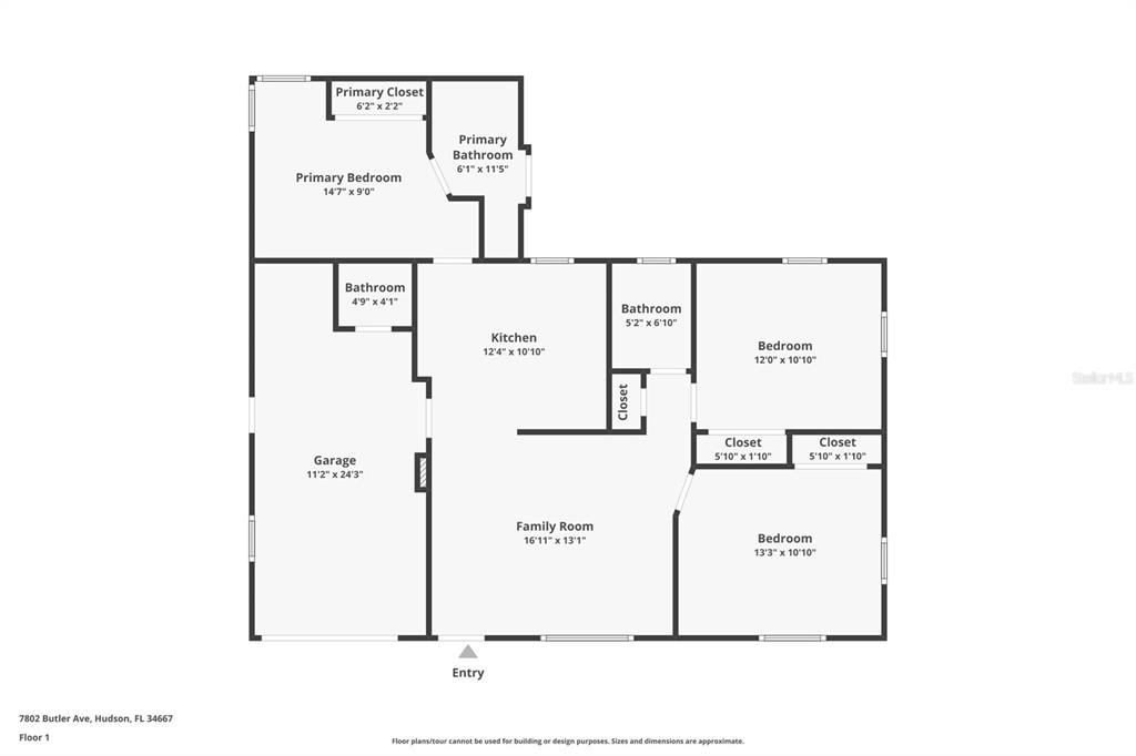 7802 Butler Avenue Hudson, FL 34667 - Photo 30 of 30 a picture of a floor plan