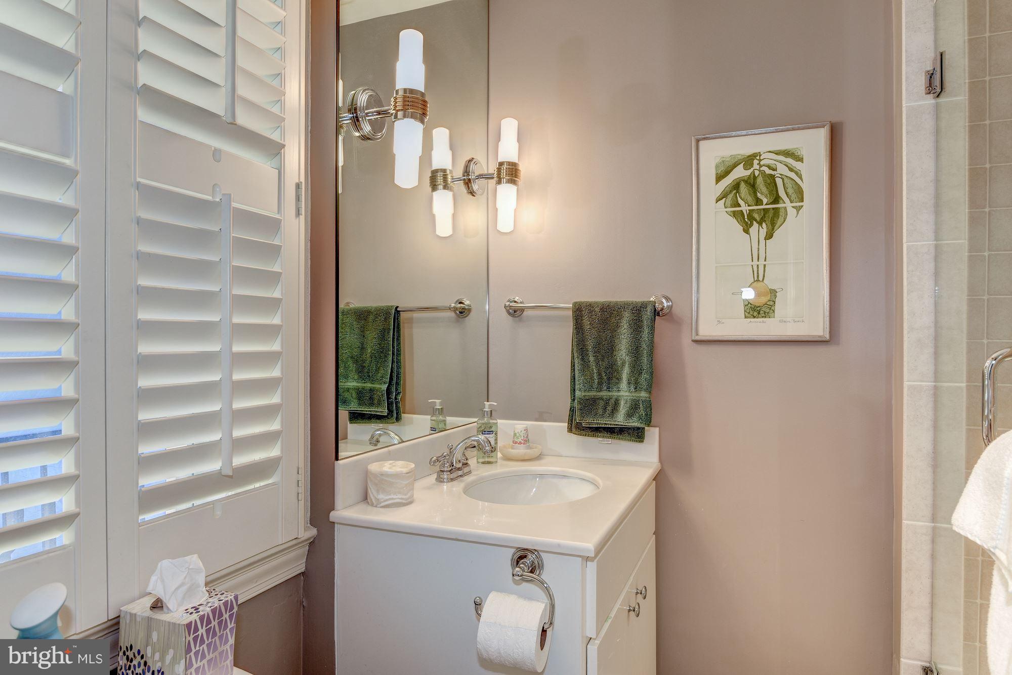 1610 32nd Street Northwest Washington, DC 20007 - Photo 9 of 27 a bathroom with a sink and a mirror