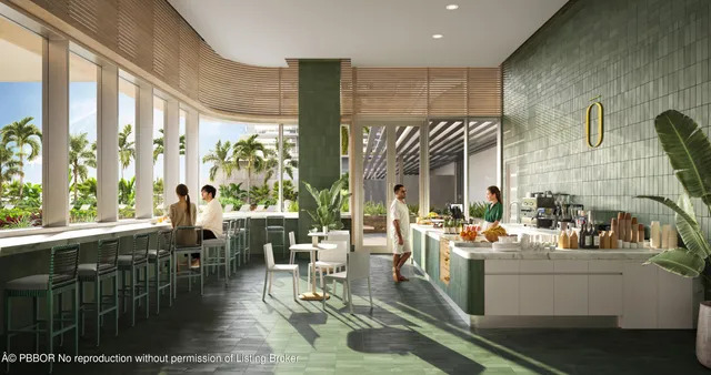 a room with lots of wooden furniture and a large window