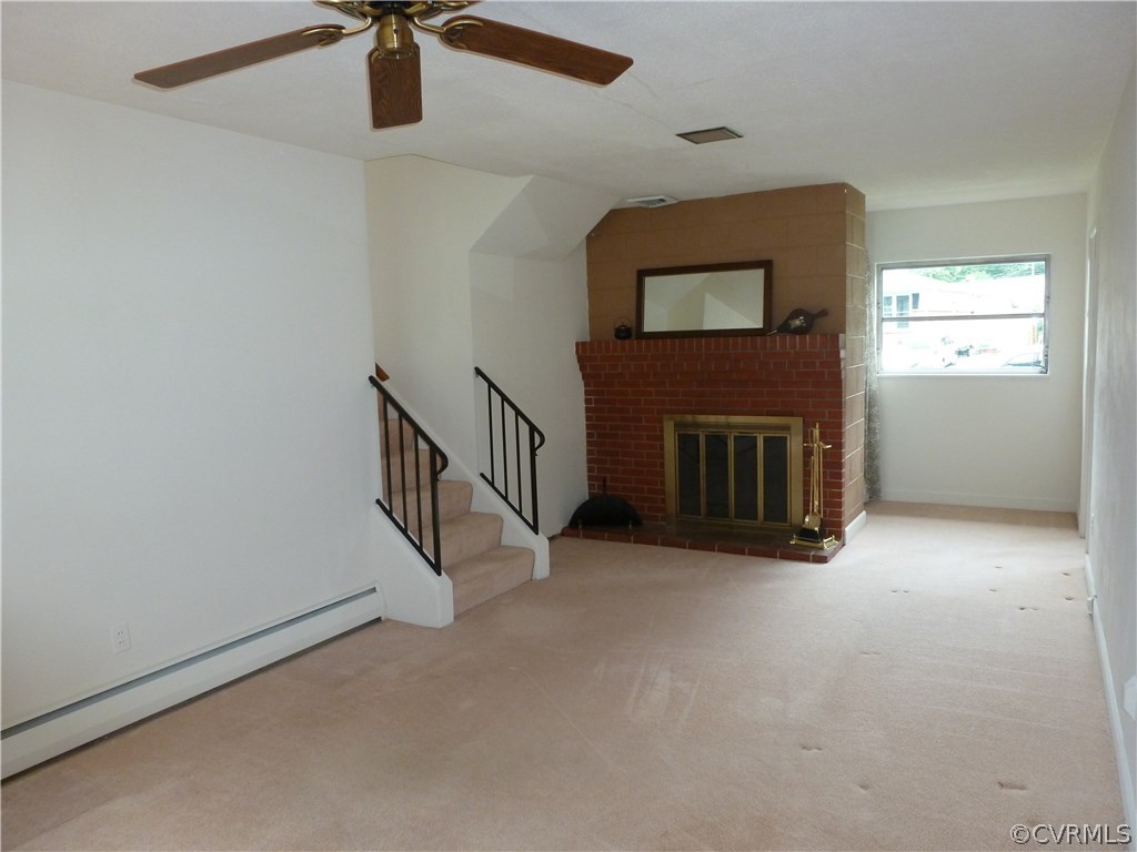 7408 Oak Ridge Street Henrico, VA 23294 - Photo 19 of 31 Family room with wood burning fire place.