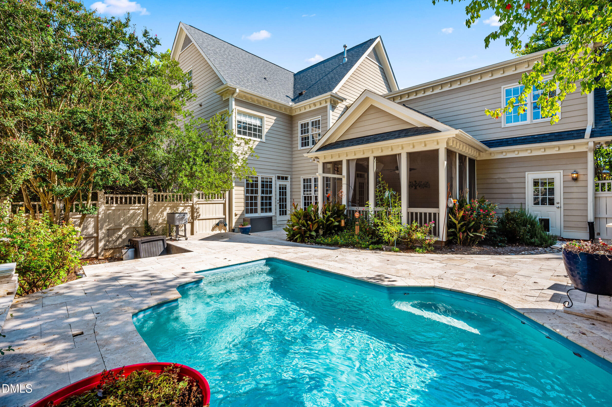 3821 Falls River Avenue Raleigh, NC 27614 - Photo 69 of 76 Heated, salt-water, automated pool with 40-year shell warranty
