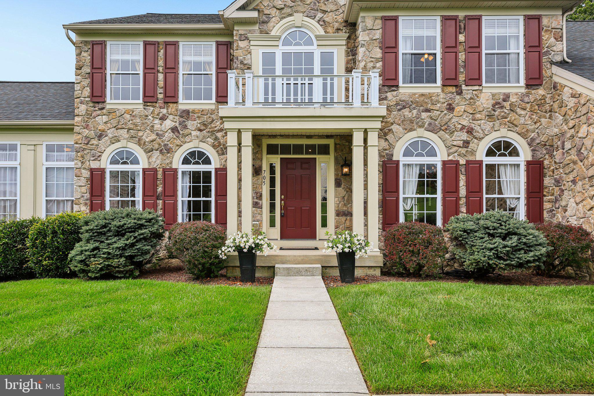 705 Jaclyn Circle Freeland, MD 21053 - Photo 2 of 45 front view of a brick house with a yard