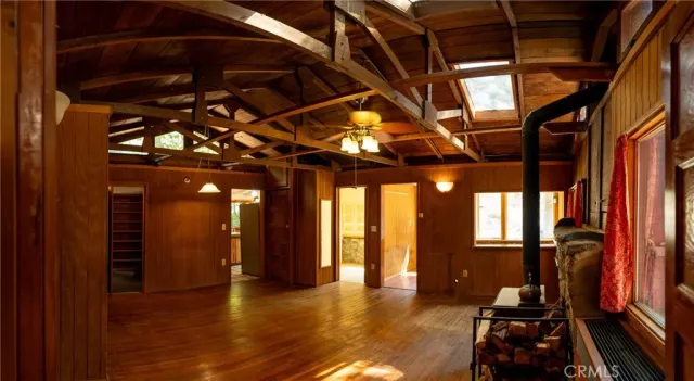 a view of hallway with stairs