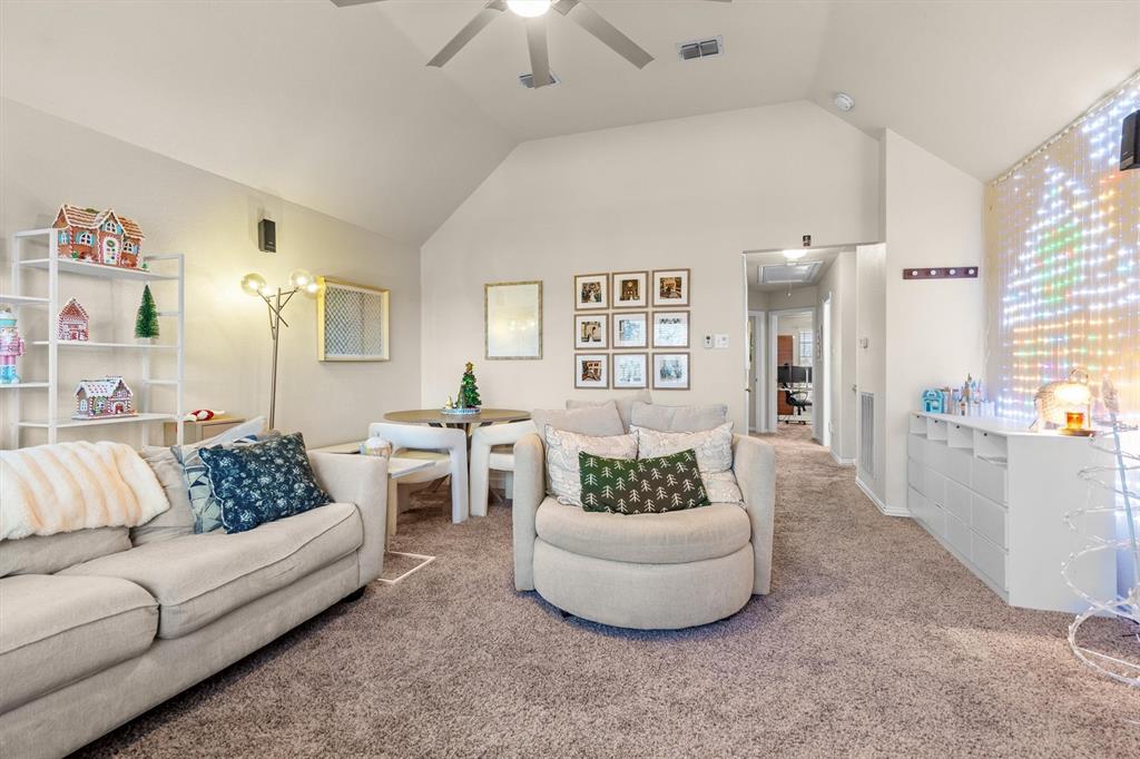 1017 Tanglewood Lane Flower Mound, TX 75028 - Photo 25 of 38 This spacious area offers a bright, cozy retreat perfect for relaxing, entertaining, or creating a kid-friendly flex space.