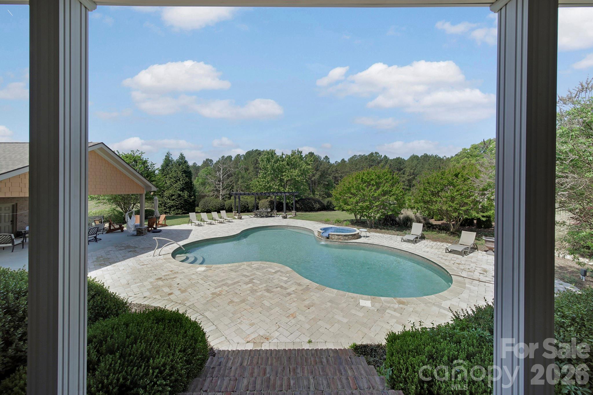 2407 Robert Usher Road Lancaster, SC 29720 - Photo 35 of 47 a view of swimming pool from a balcony