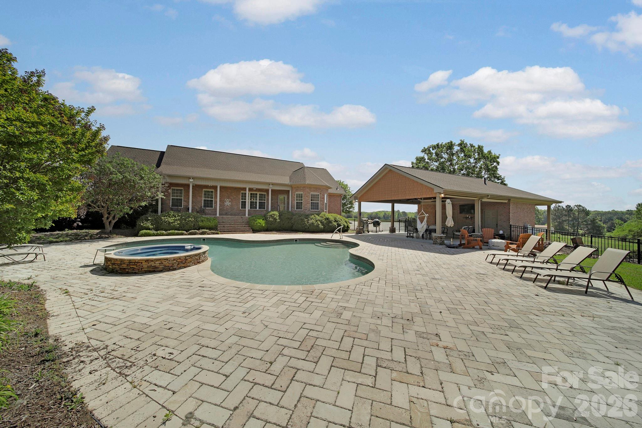 2407 Robert Usher Road Lancaster, SC 29720 - Photo 39 of 47 a view of house with swimming pool outdoor seating