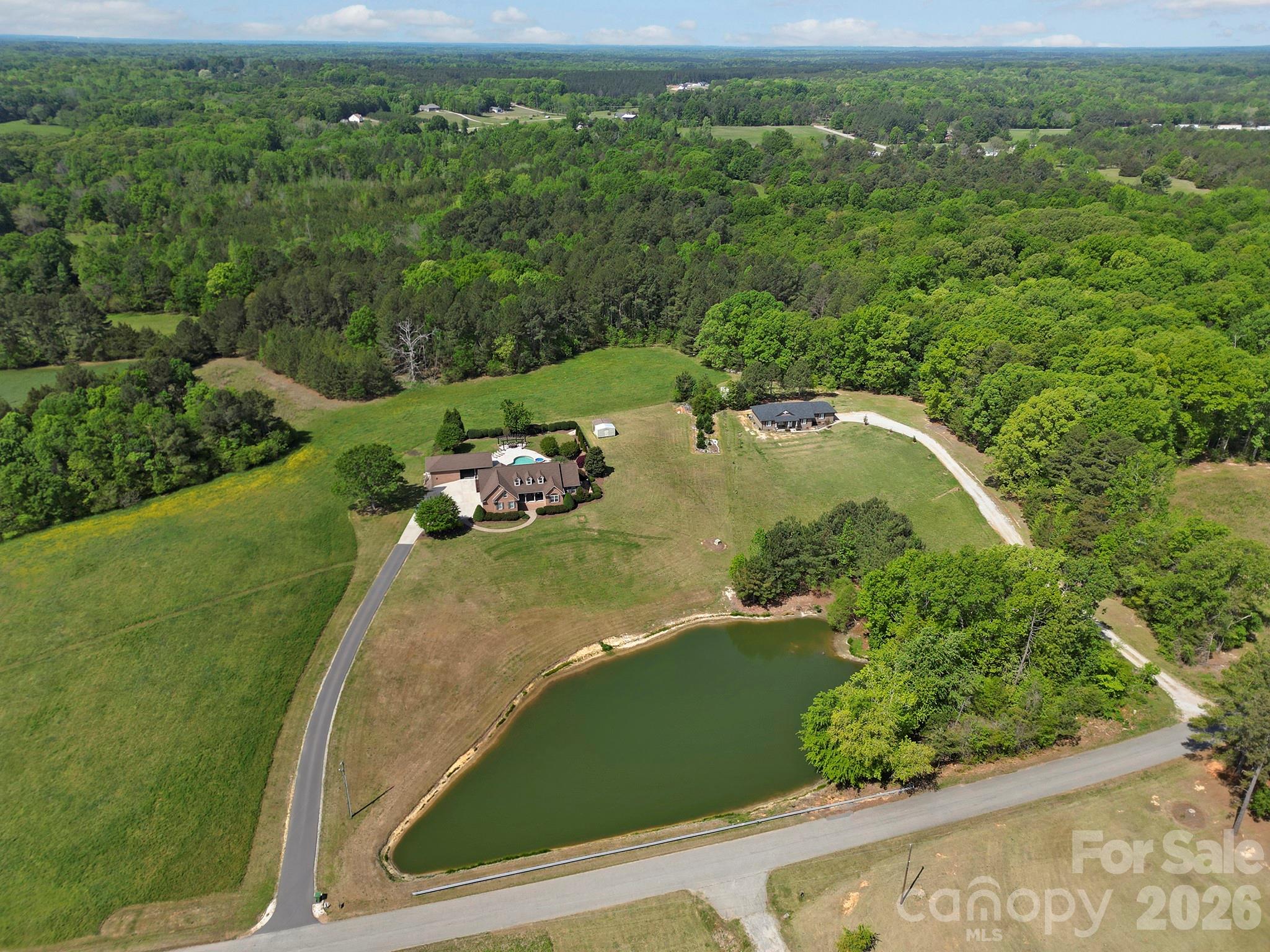 2407 Robert Usher Road Lancaster, SC 29720 - Photo 42 of 47 an aerial view of a residential houses with outdoor space and garden