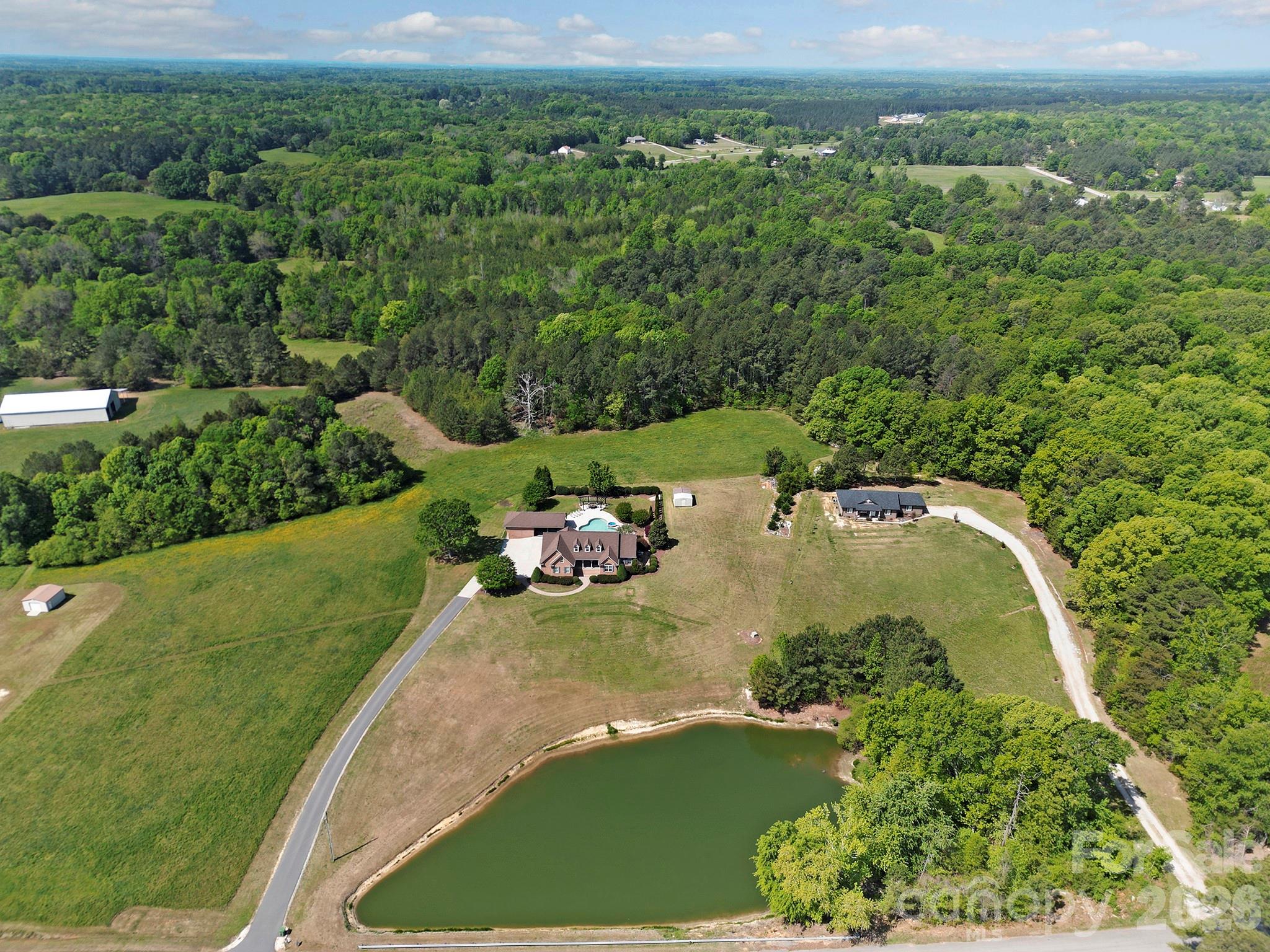2407 Robert Usher Road Lancaster, SC 29720 - Photo 45 of 47 an aerial view of a house with a yard
