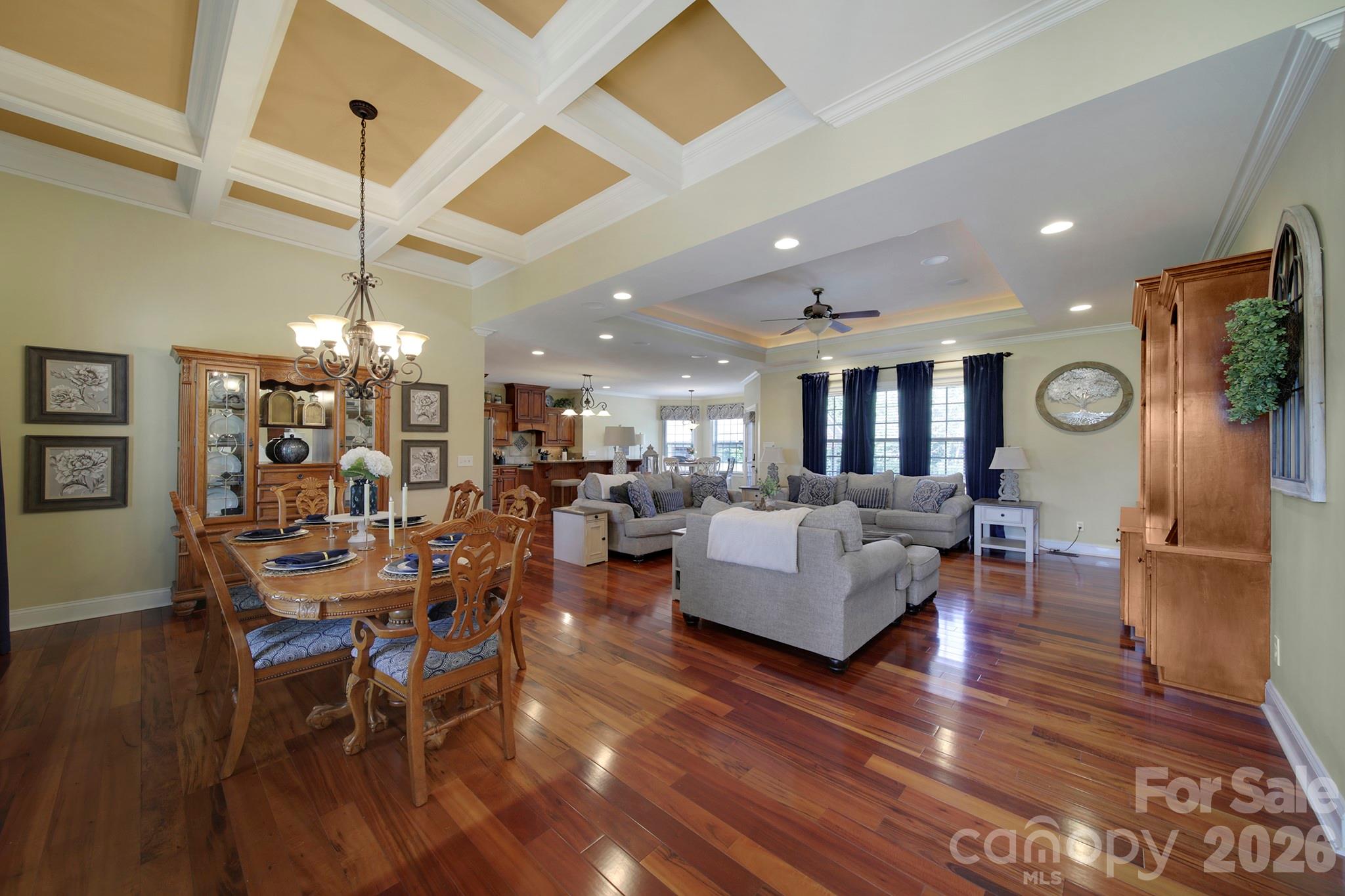 2407 Robert Usher Road Lancaster, SC 29720 - Photo 5 of 47 a living room with lots of furniture and kitchen view