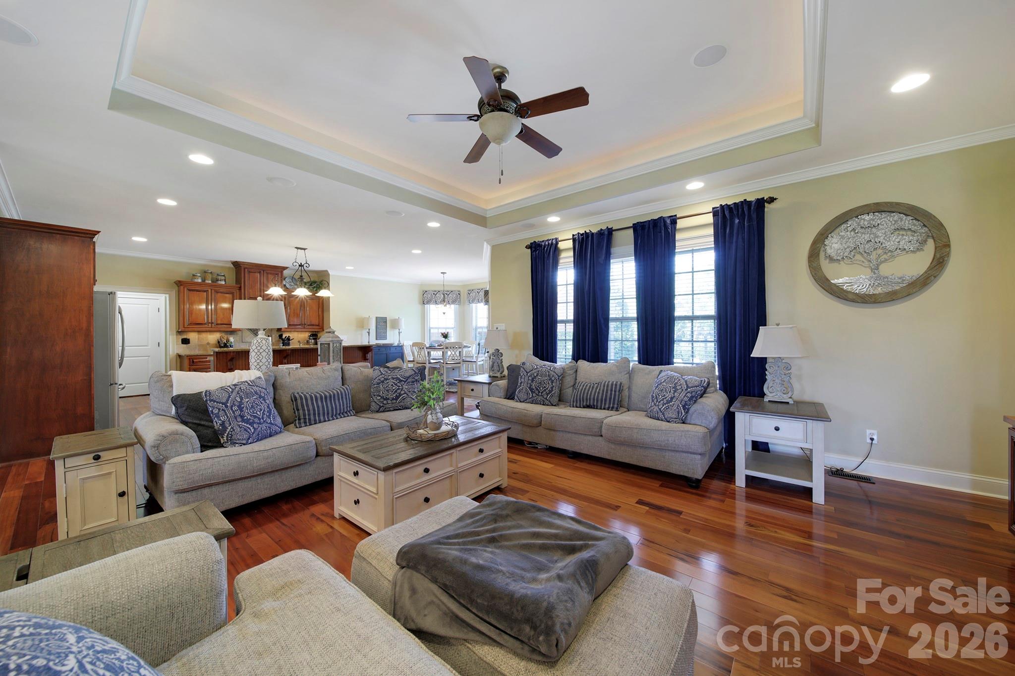 2407 Robert Usher Road Lancaster, SC 29720 - Photo 10 of 47 a living room with furniture and a wooden floor