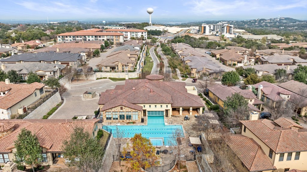 108-2 Rivalto Circle, Unit 2 Lakeway, TX 78734 - Photo 21 of 21 an aerial view of residential houses with outdoor space